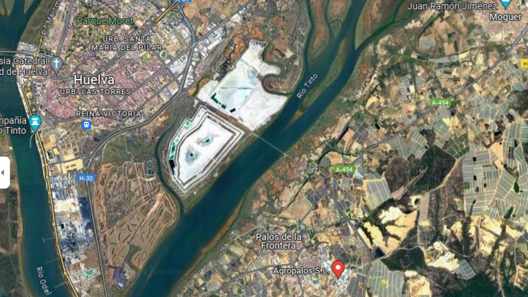 Captura de pantalla de Google Maps de la zona donde se ubicarán los proyectos