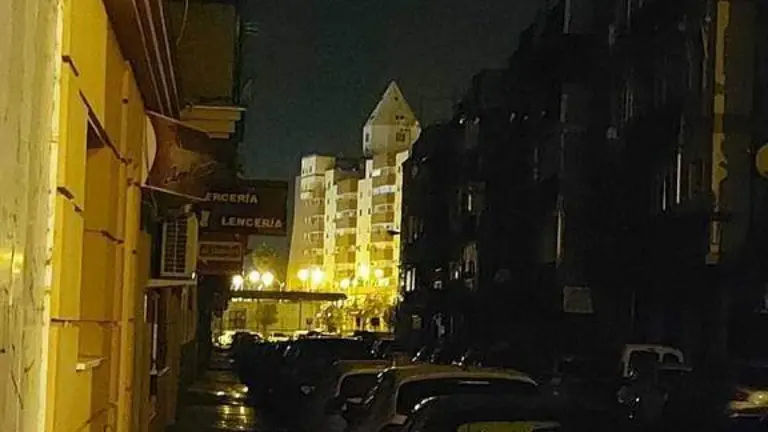 Calle del Molino, casi a oscuras