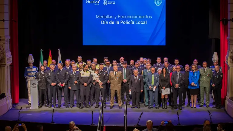 Acto del pasado año en homenaje a la Policía Local