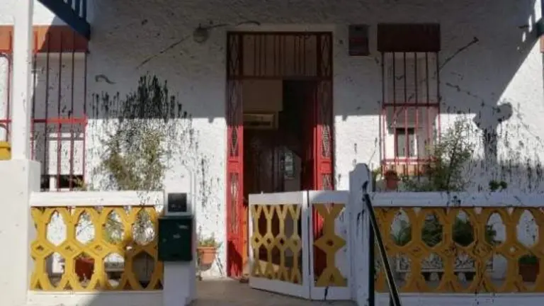 Casa vandalizada este fin de semana