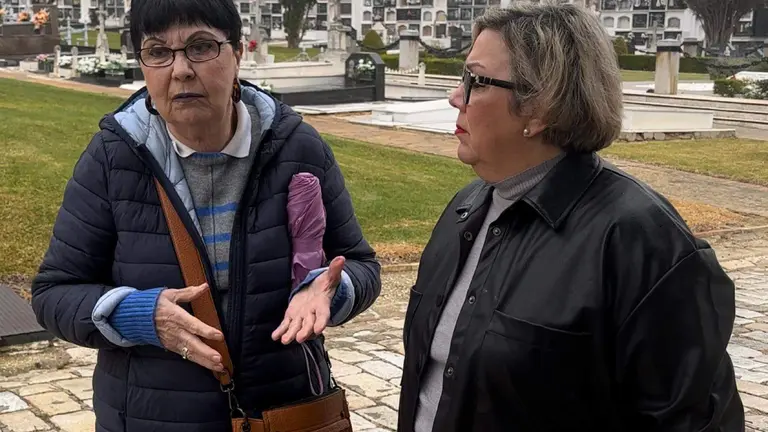 Monica Rossi y Maria Luisa Masera en La Soledad esta mañana