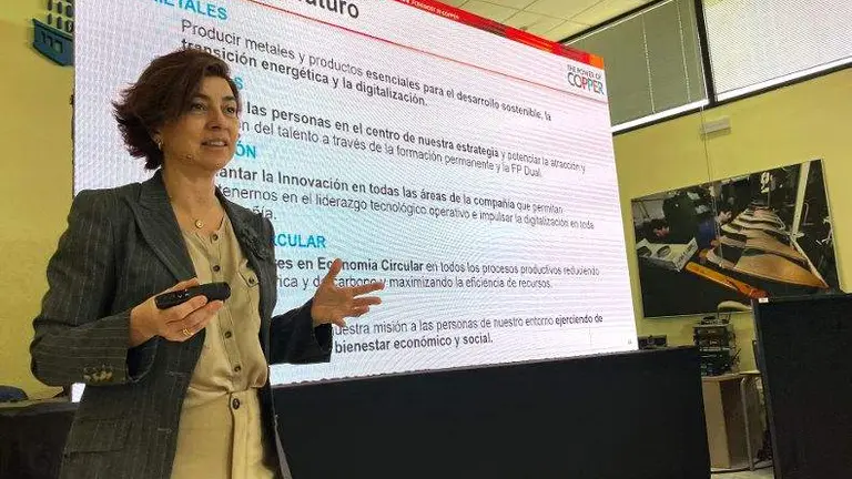 La directora general de Atlantic Copper, Macarena Guti&eacute;rrez