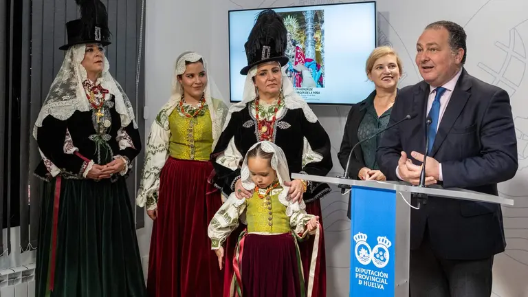 David Toscano, presidente de la Diputación, en la presentación de la romería de la Peña 2024