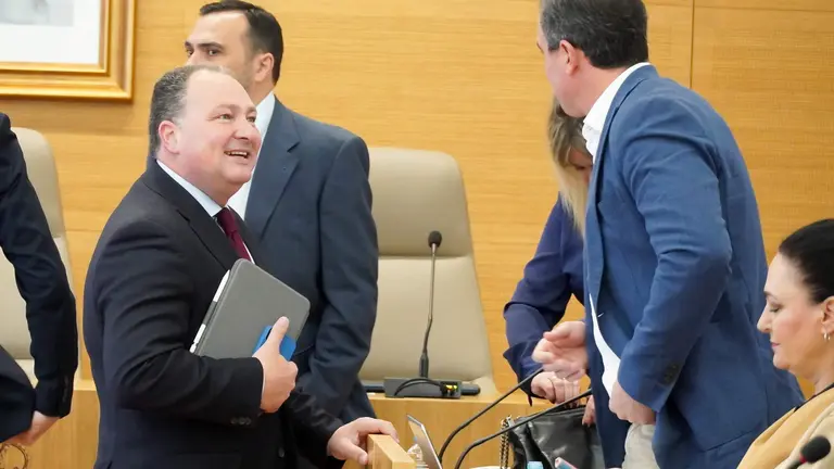 David Toscano, al inicio de la sesión