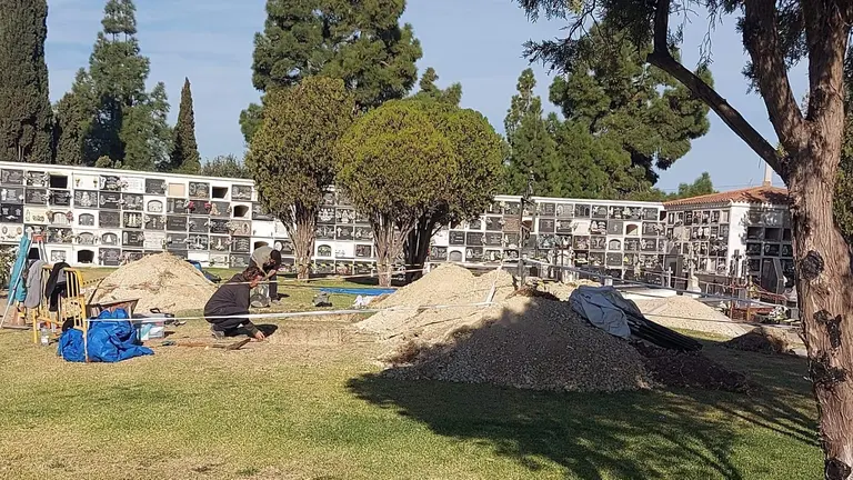 Trabajos de localización de fusilados por el franquismo en Huelva