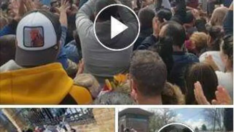 Entierro de una de las víctimas