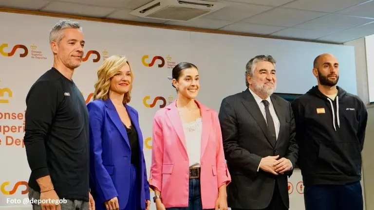 Carolina Marín hoy en el CSD.