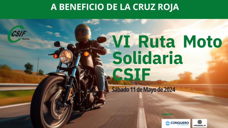 TWITTER VI Ruta Moto Solidaria CSIF S&aacute;bado 11 de Mayo de 2024 (Post de Twitter)
