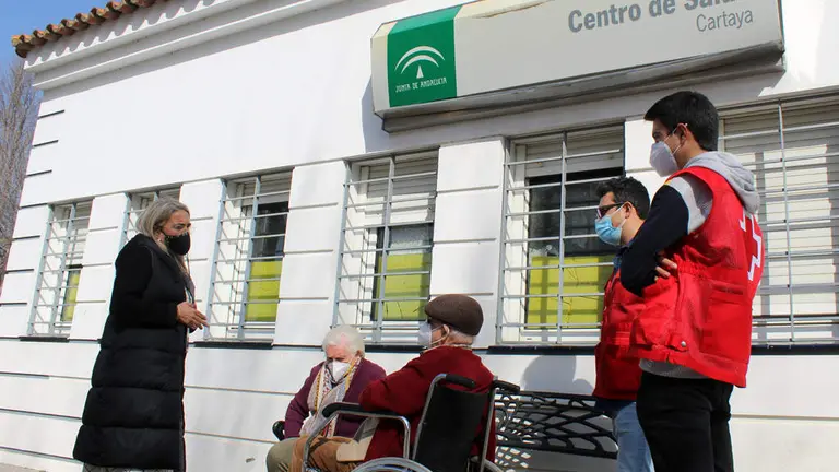 Pacientes en un centro de salud