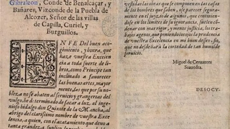 Dedicatoria de El Quijote