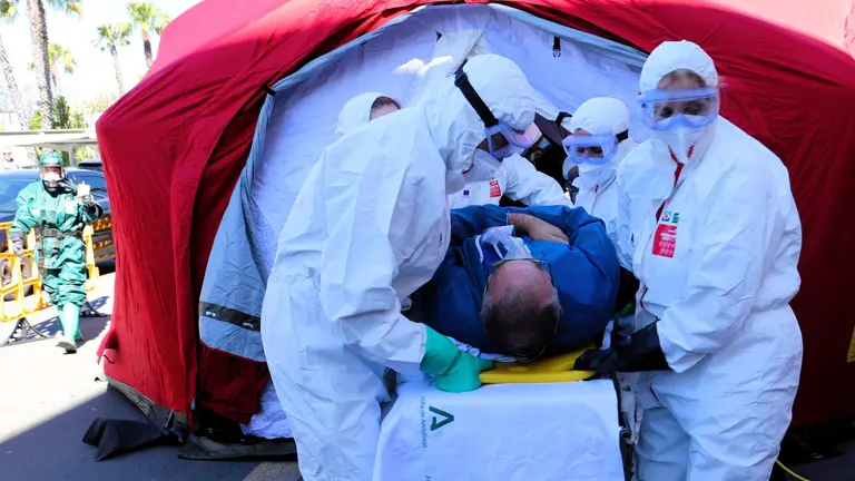 Imagen del simulacro