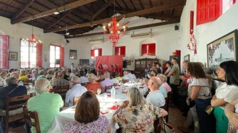 Un momento del acto de la ministra Montero en Valverde