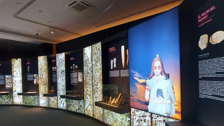 Entrada a la exposición del Museo de Huelva