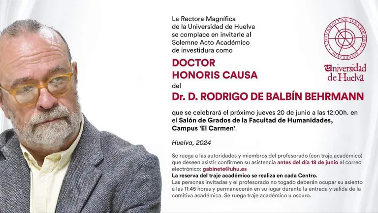 La UHU informa del acto acad&eacute;mico