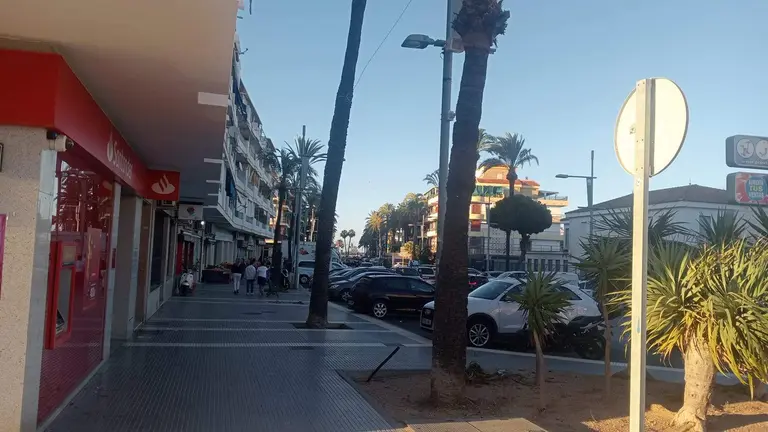 Una calle de Punta Umbría
