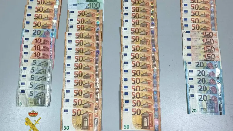 Parte de los billetes falsos que circulan por Punta Umbría