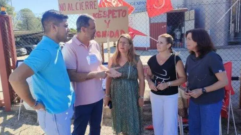 Susana Rivas en su visita a Río Tinto Plásticos