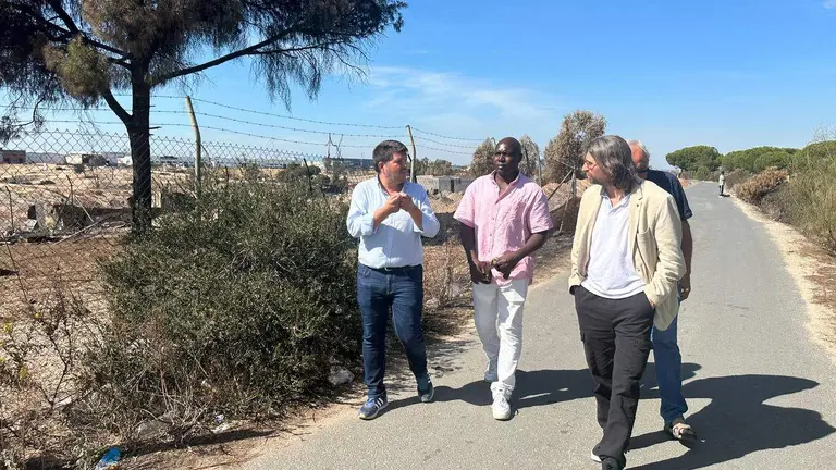 Visita a la zona de asentamientos