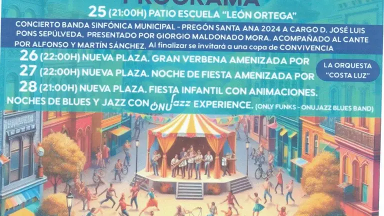 Cartel Velada de Santa Ana