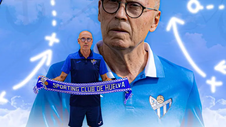 Antonio Toledo vuelve al banquillo del Sporting de Huelva, auxiliado por Jenny Benítez.