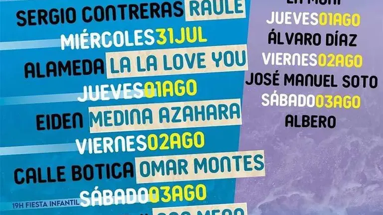 Programaci&oacute;n musical de Colombinas