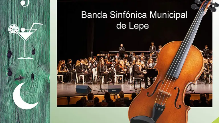 Cartel Concierto de Verano de la Banda Sinfónica Municipal de Lepe