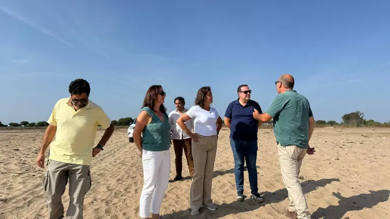 Catalina García, en Doñana esta mañana