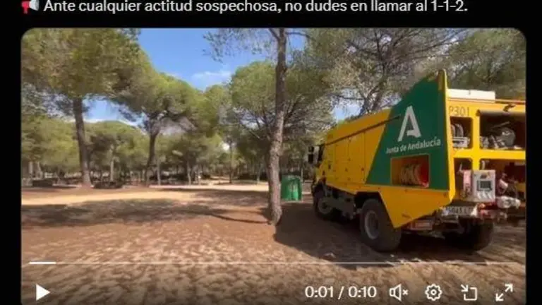 El Infoca ha ubicado en la zona medios fijos ante la recurrencia de los incendios