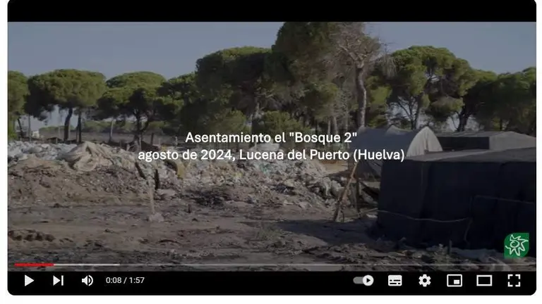 Captura de pantalla del vídeo denuncia