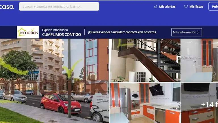 Captura de pantalla del portal de Fotocasa