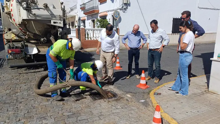 Tareas de Aqualia en Cartaya