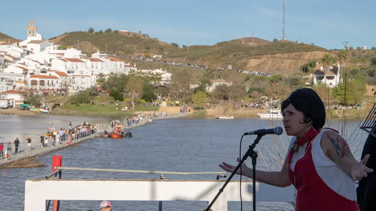 Panorámica de la frontera entre Portugal y España por Sanlúcar de Guadiana y Alcoutim