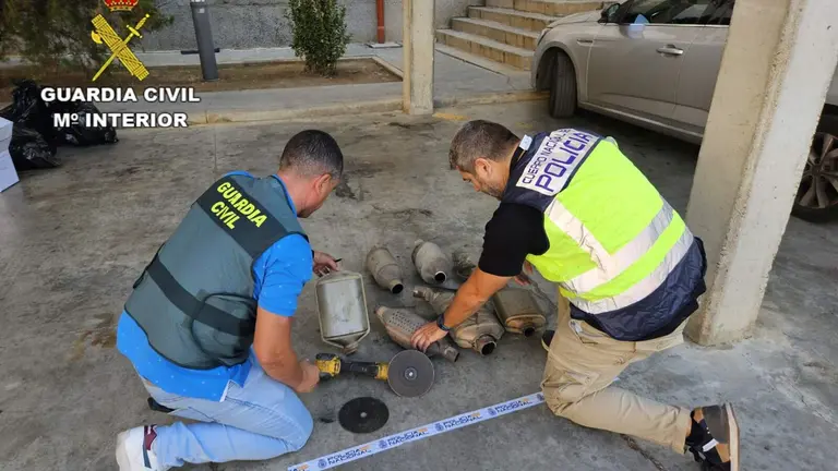 Parte de la incautación realizada