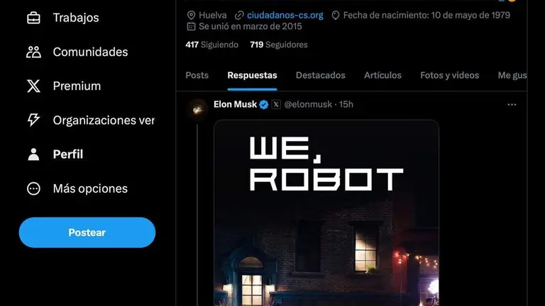 Propuesta en X de Ciudadanos Huelva