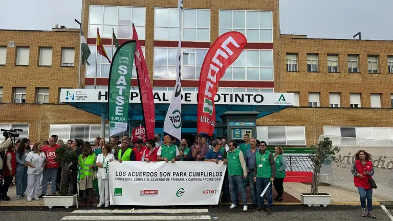 Concentraci&oacute;n sindical esta ma&ntilde;ana a las puertas del Hospital de Riotinto