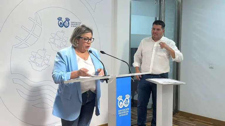 Rueda de prensa en la Diputación