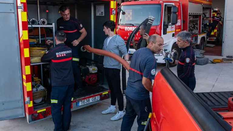 Preparativos en el Consorcio de Bomberos dependiente de la Diputación de Huelva