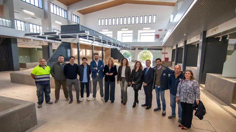 Visita a las obras finales del nuevo Mercado de San Sebasti&aacute;n