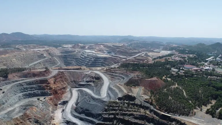Panorámica del yacimiento de Riotinto