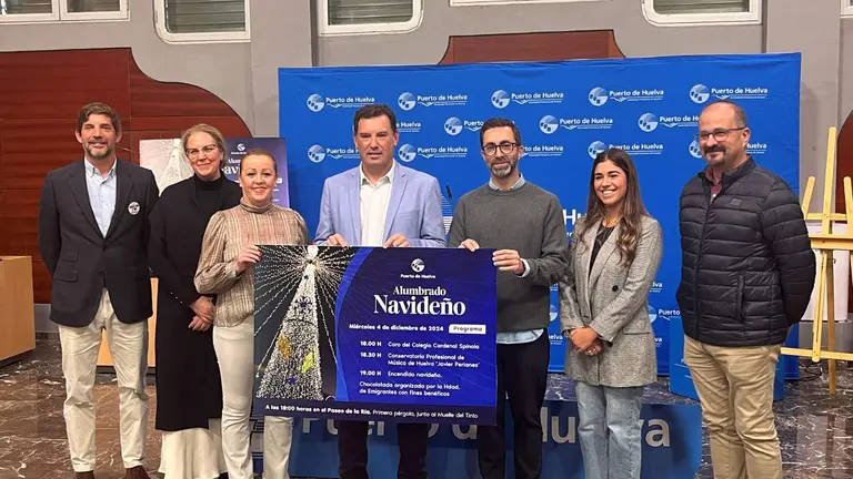 Presentaci&oacute;n iluminaci&oacute;n navide&ntilde;a Puerto de Huelva