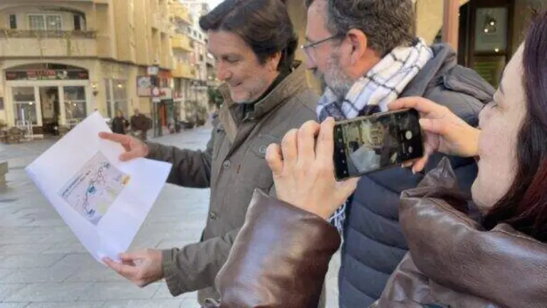 Gaviño, PSOE con el plano del AVE