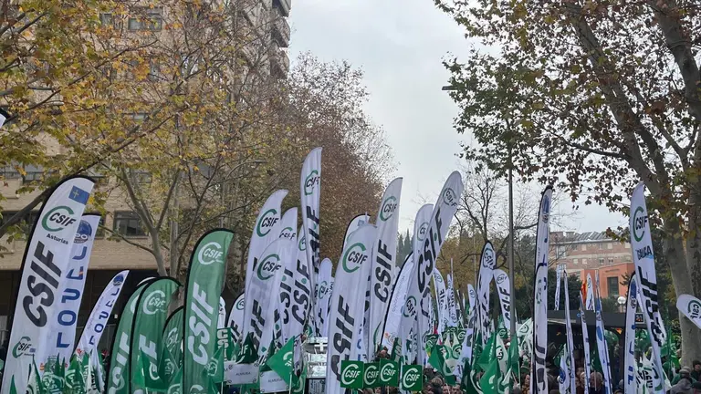 Concentraci&oacute;n de CSIF en Madrid