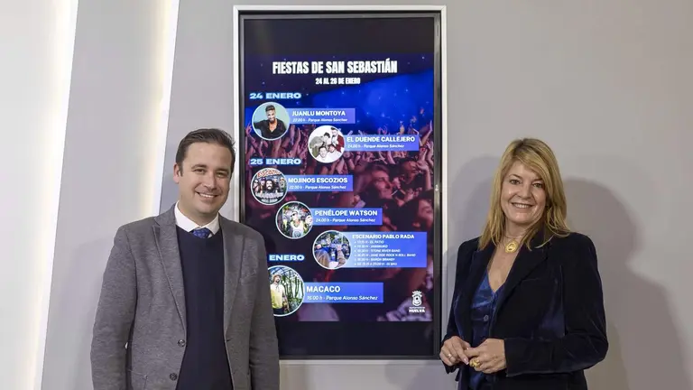 Miranda y Molina, en la presentación de los conciertos San Sebastián