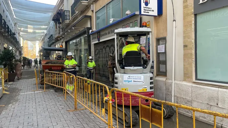 Preparativos en la calle Bocas