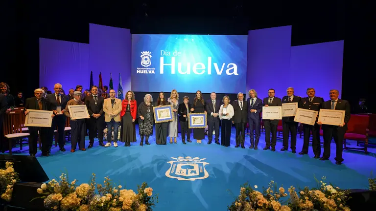 Homenajeados en el D&iacute;a de Huelva