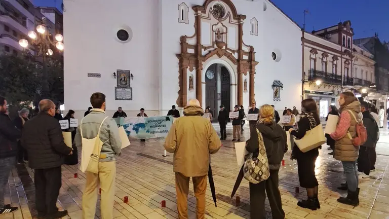 Acto homenaje celebrado frente a la Concepci&oacute;n