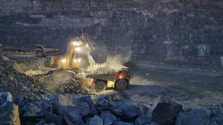 Trabajos en la mina de Riotinto