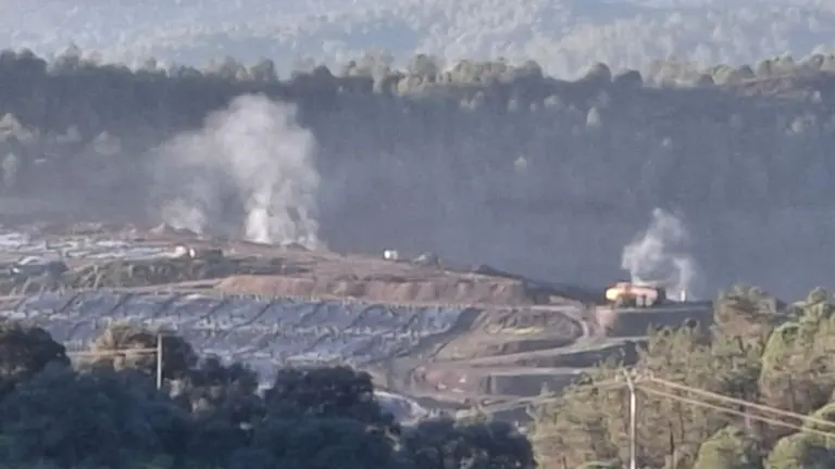 Focos de humareda detectado en el vertedero