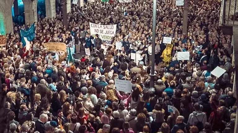La Gran Vía, colapsada por los 6.000 manifestantes