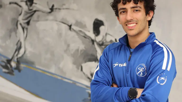 El espadista onubense Alberto Fernández.